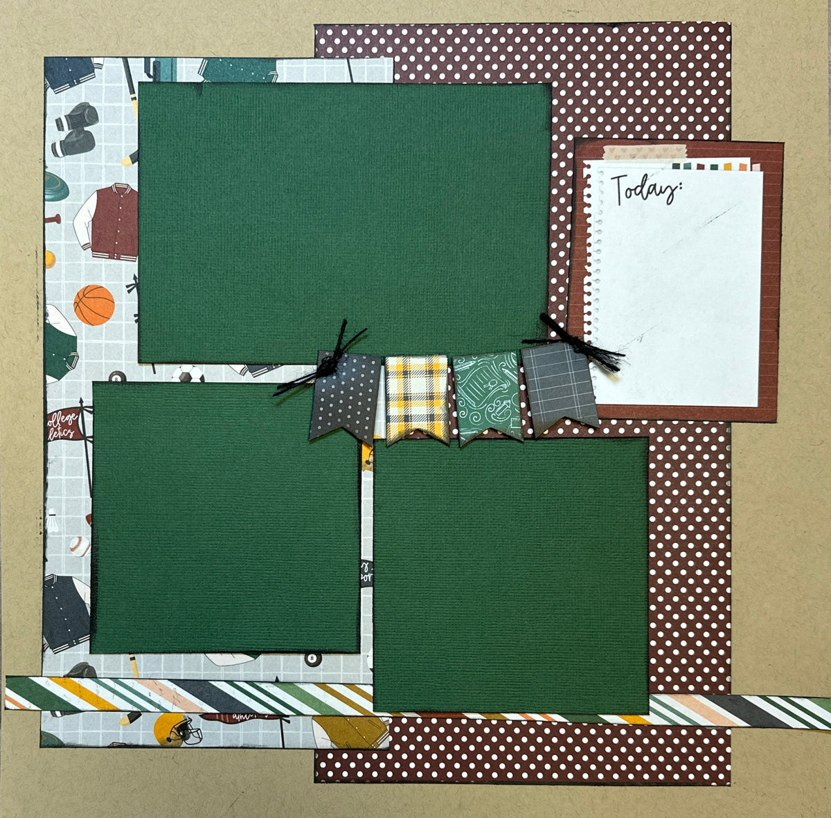 Broke College Kid, College Themed DIY Scrapbooking Kit, 2 page Scrapbo –  Crop-A-Latte