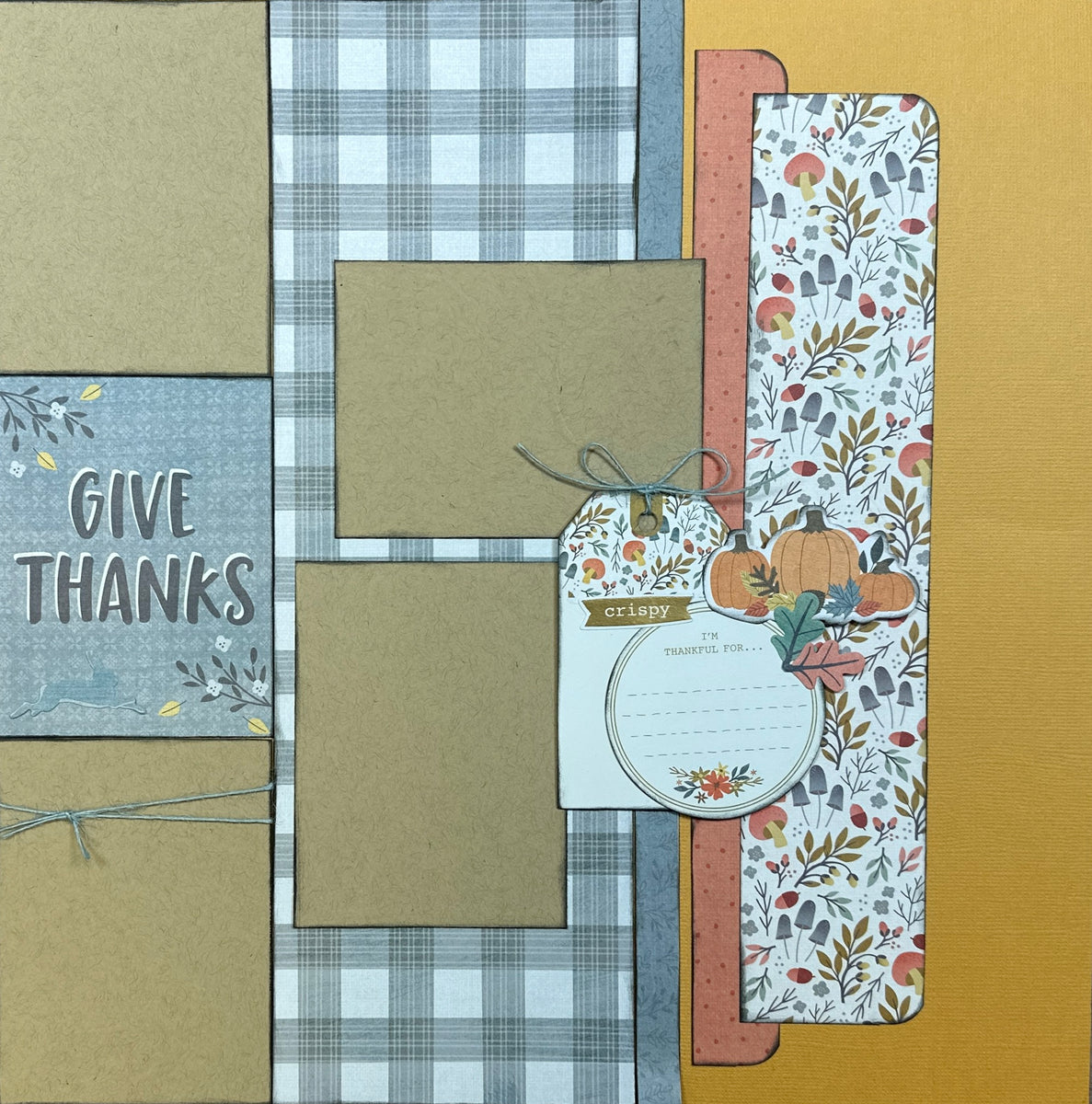 You Are The Apple To My Pie - Give Thanks, Fall Themed 2 Page Scrapboo –  Crop-A-Latte