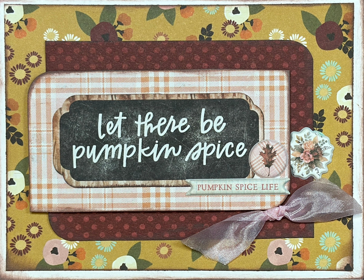 Let There Be Pumpkin Spice, Fall Themed DIY Card Kit, 4 pack DIY Card ...