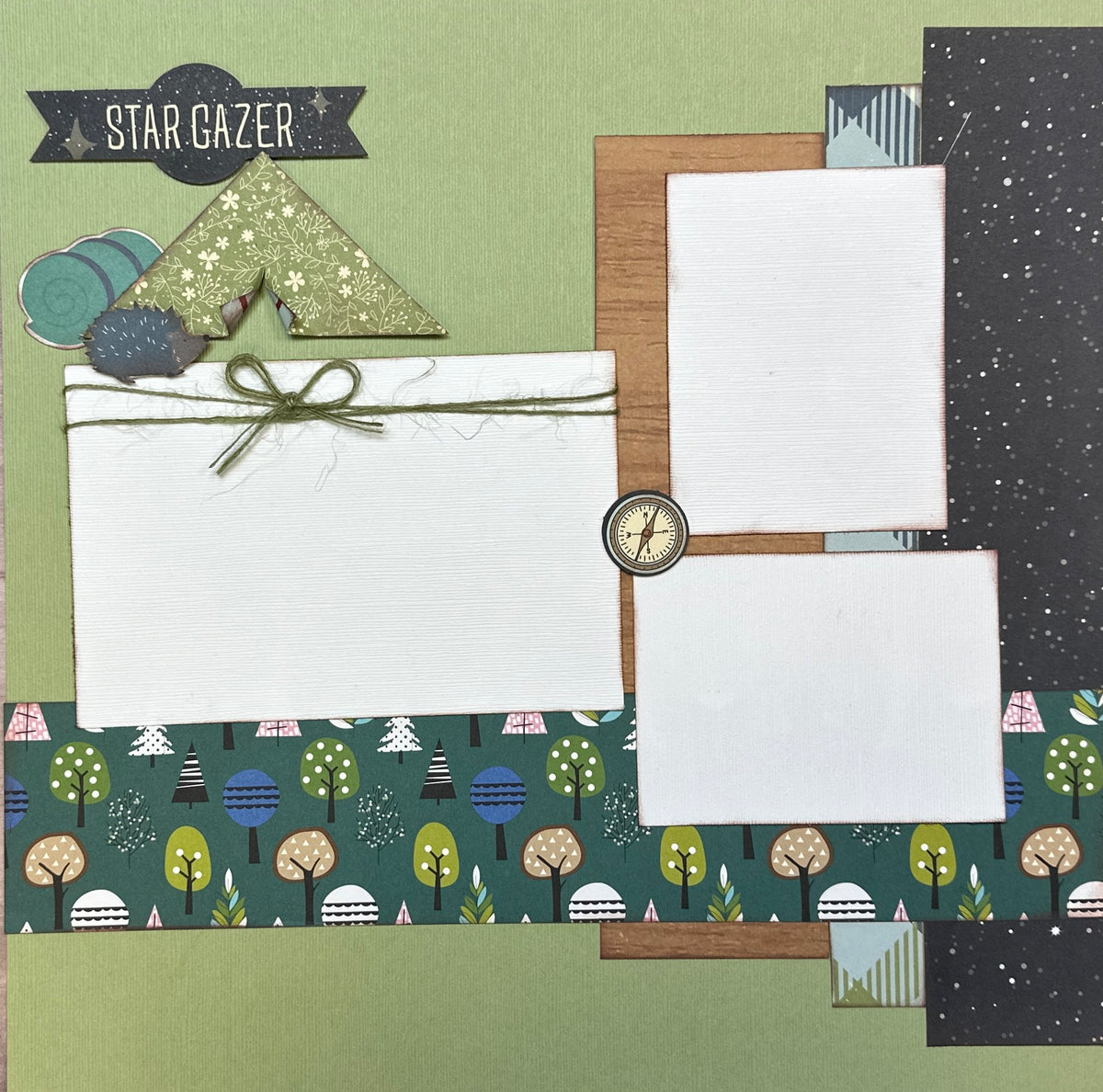 Think Outside No Box Required, Outdoor Themed 2 Page DIY Scrapbooking –  Crop-A-Latte