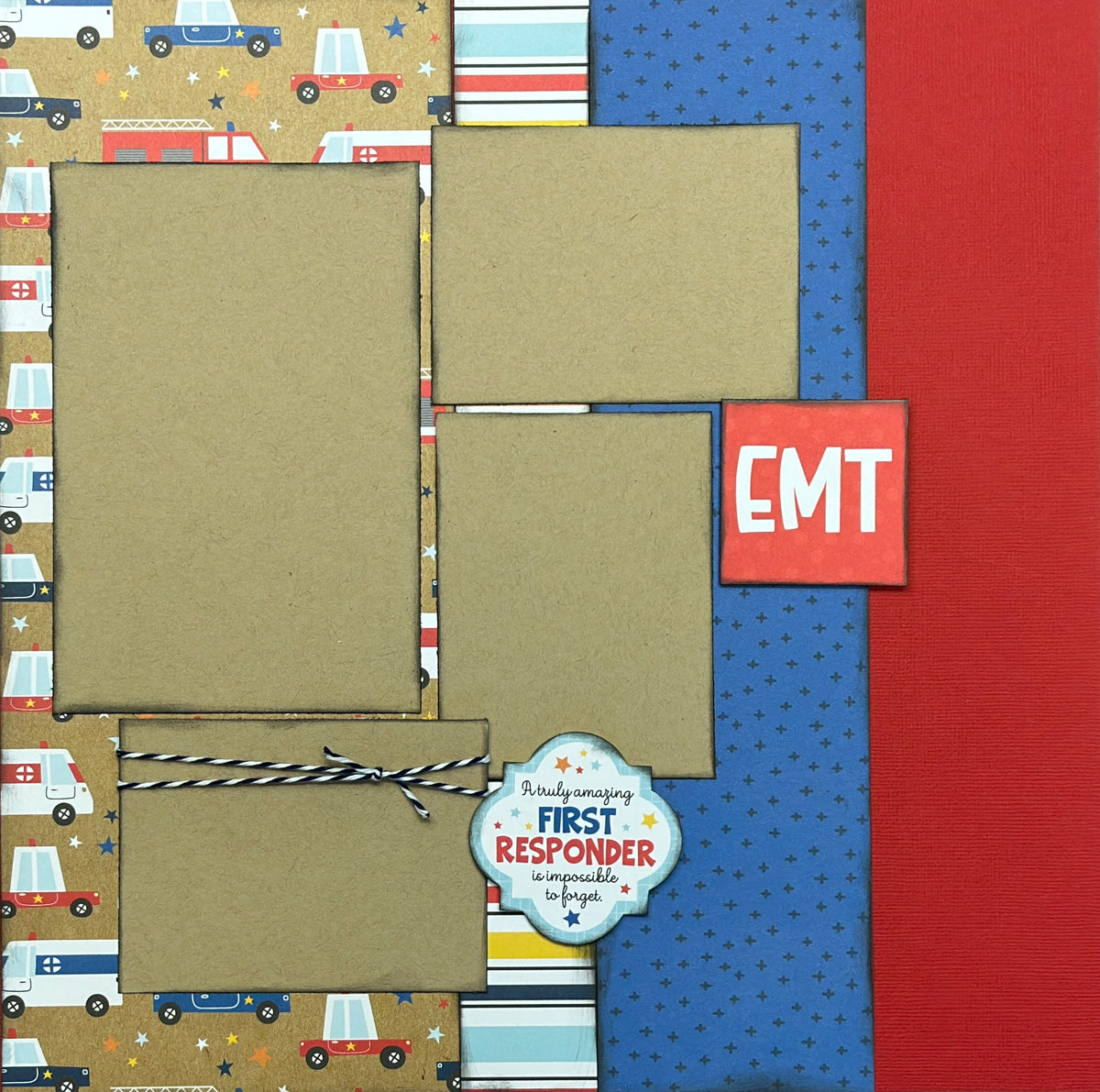 EMT - First Responders Are Amazing, Scrapbooking Kit, Firefighter DIY –  Crop-A-Latte