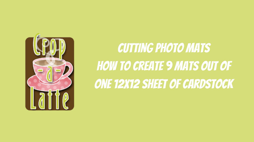 How do we cut photo mats for our scrapbooking kits?