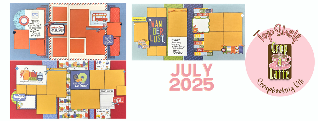 Top Shelf Scrapbook Kit Bundle, July 2025 - Echo Park Born To Travel