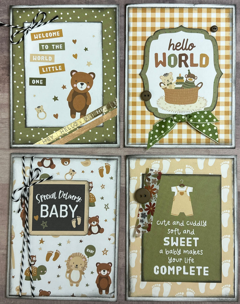 Sweet Delivery, Baby Themed Card Kit- 4 pack DIY Card Making Kit Diy general diy craft