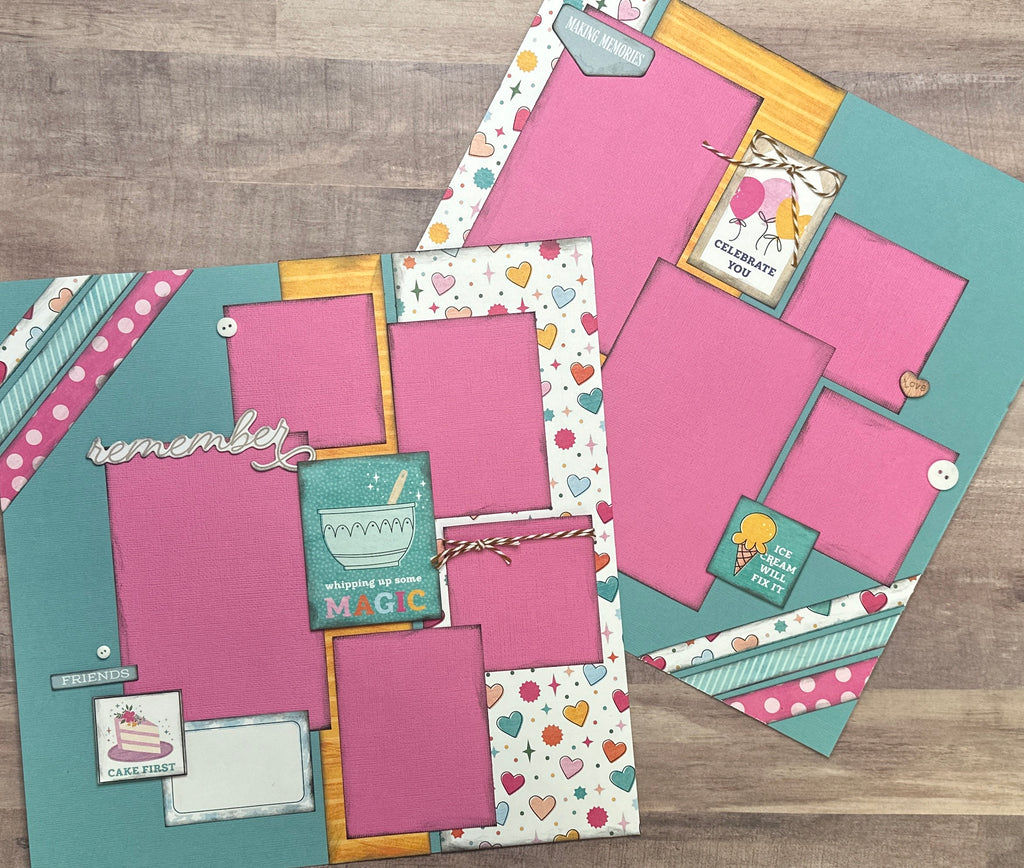 Whipping Up Some Magic, Scrapbooking General DIY 2 Page Scrapbooking Layout Kit, Shimelle Reasons To Smile