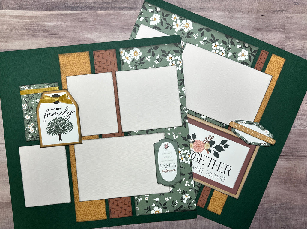 Together We Are Home, General Family Themed 2 page DIY scrapbooking kit, Echo Park Family