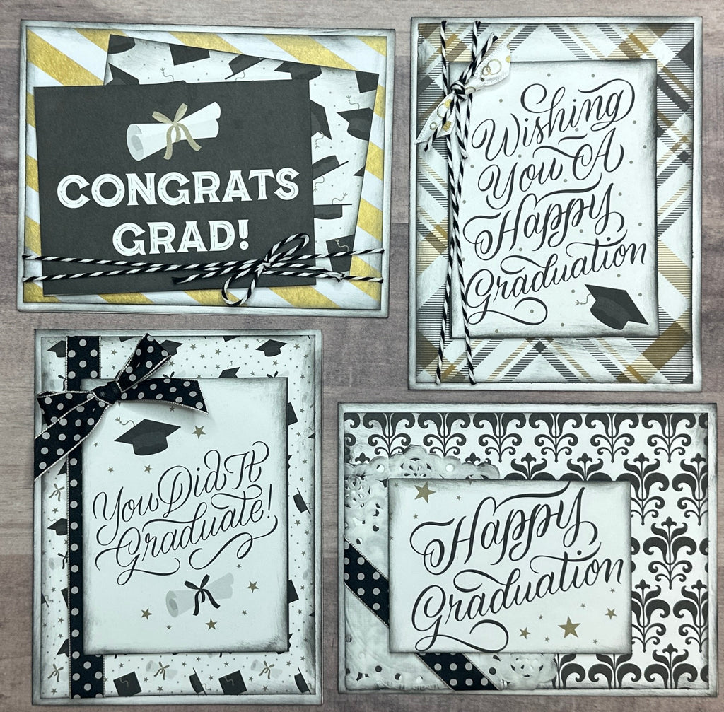 congrats grad card ideas Congrats Grad, Graduation Themed DIY Card Making Kit, graduation craft – Crop-A-Latte