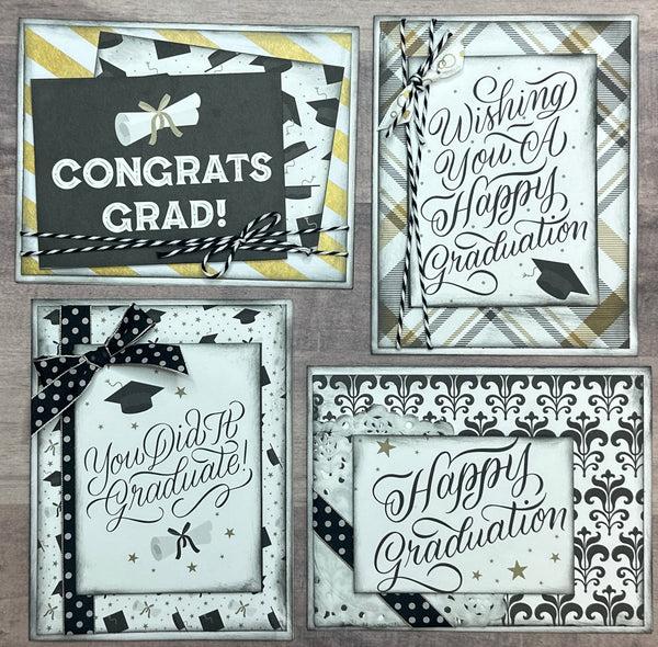 grad card Congrats Grad, Graduation Themed DIY Card Making Kit, graduation craft – Crop-A-Latte