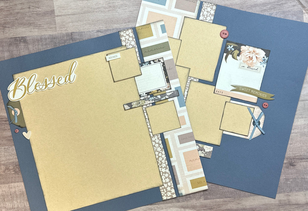 Blessed - Sweet Memories, Family Themed Scrapbooking Kit, DIY Scrapbooking Kit, Simple Stories Remember