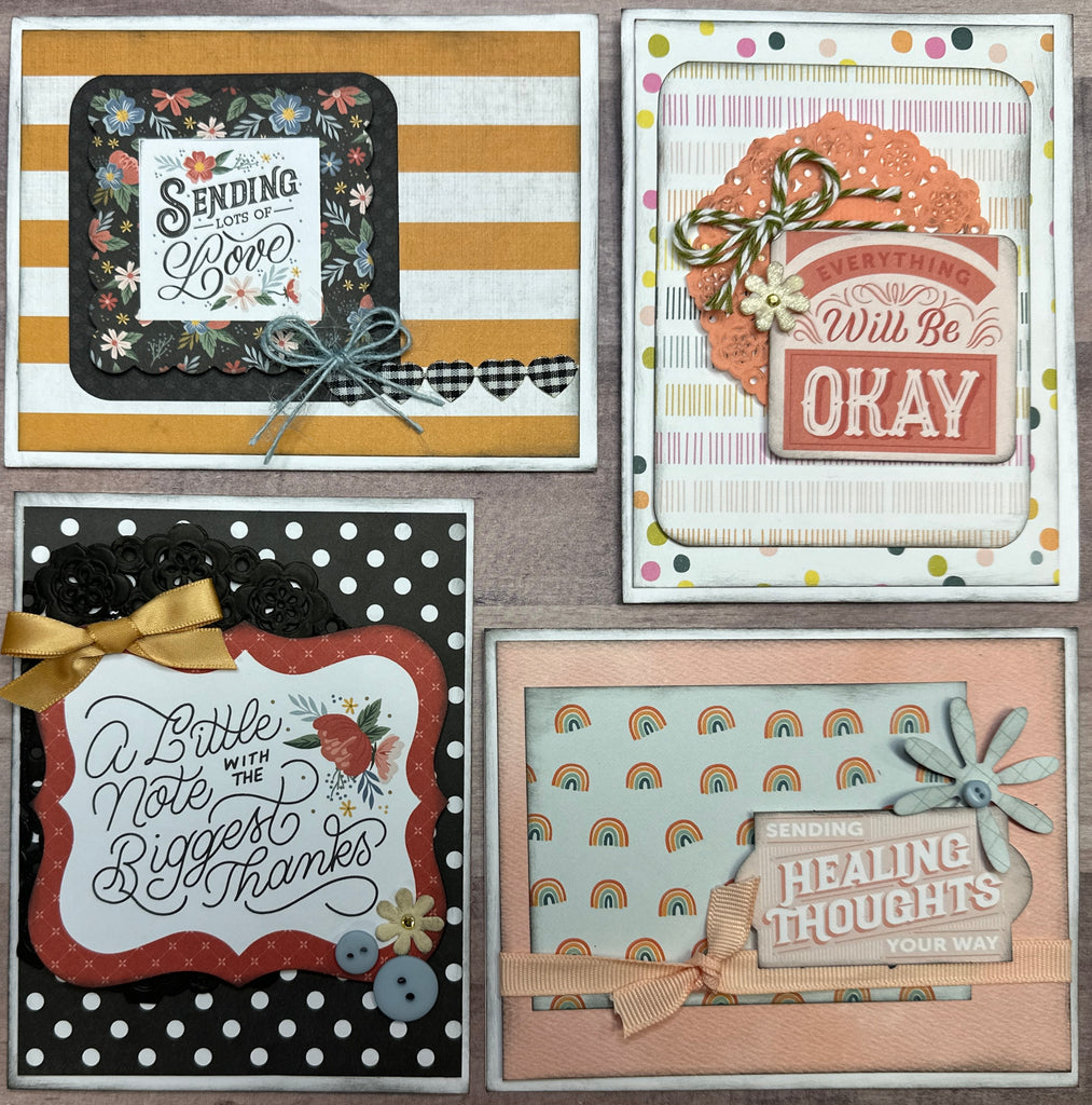 Sending Lots Of Love,  Encouragement/Sympathy Themed DIY Card Making Kit, Diy general diy craft