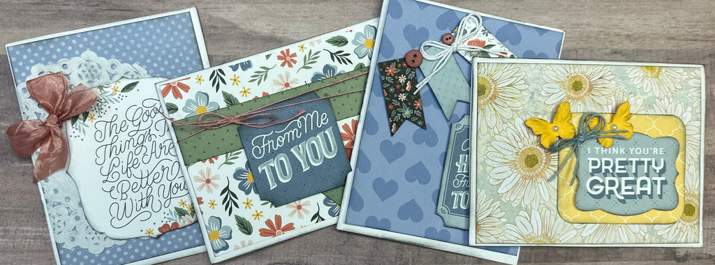 I Think You're Pretty Great, Encouragement Themed DIY Card Making