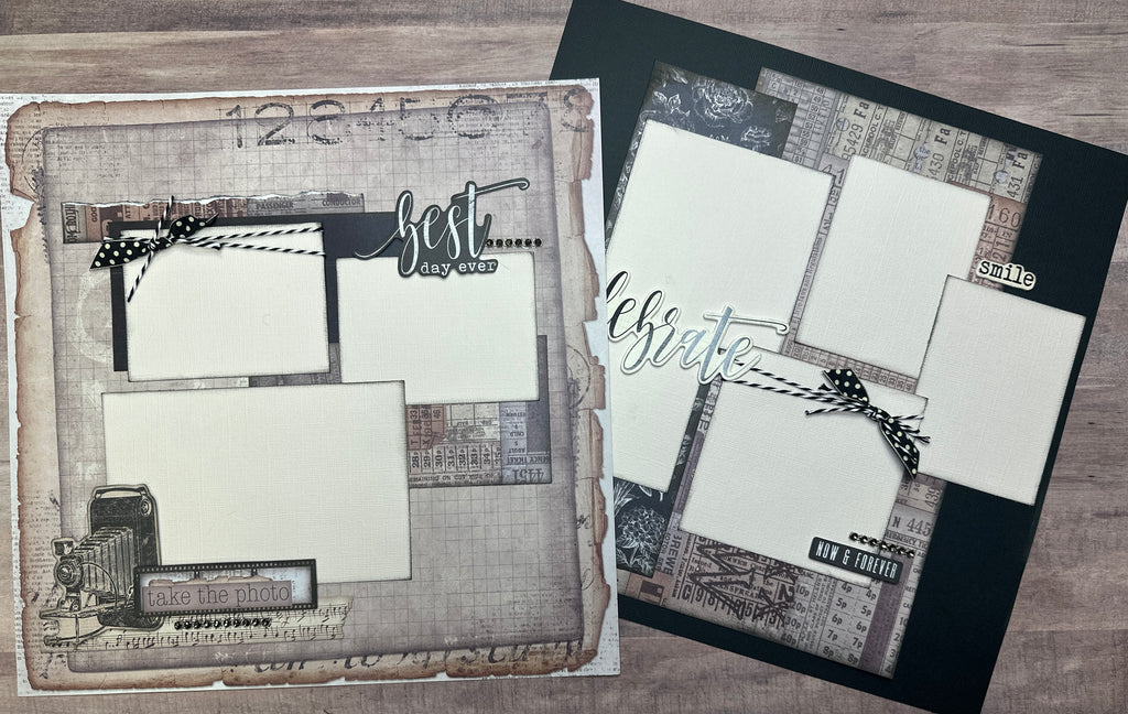 Take The Photo, Vintage General Family Themed 2 page DIY scrapbooking kit, Simple Stories Simple Vintage
