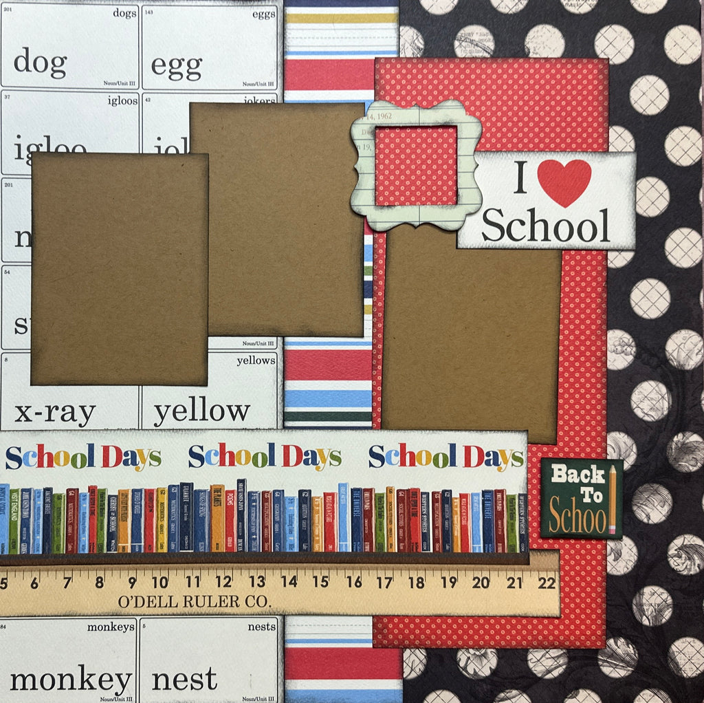 Curated Team Favorites School Scrapbook Kit