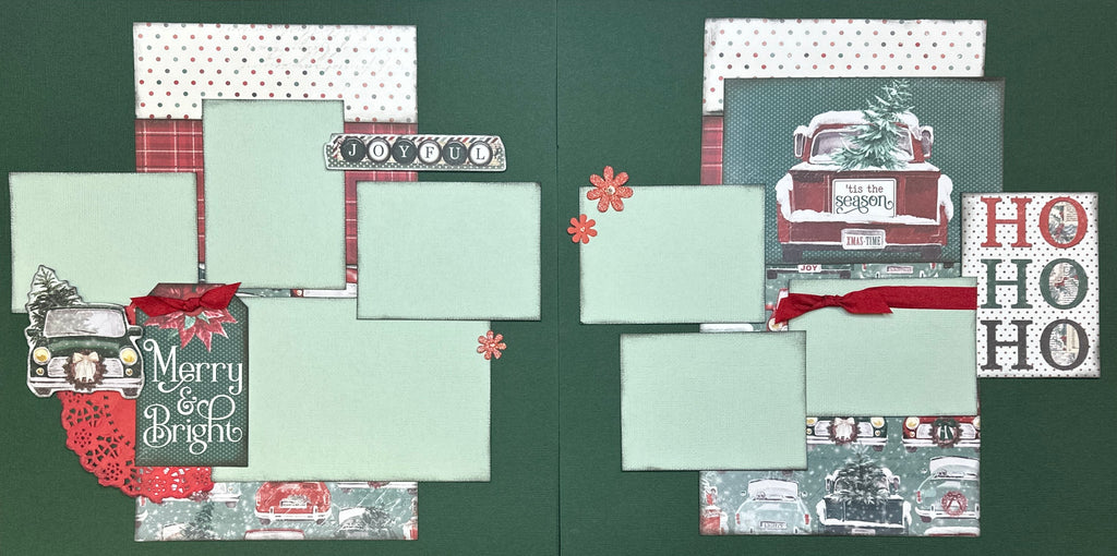December 25th - Happy Christmas, Christmas Themed 2 Page Scrapbooking –  Crop-A-Latte