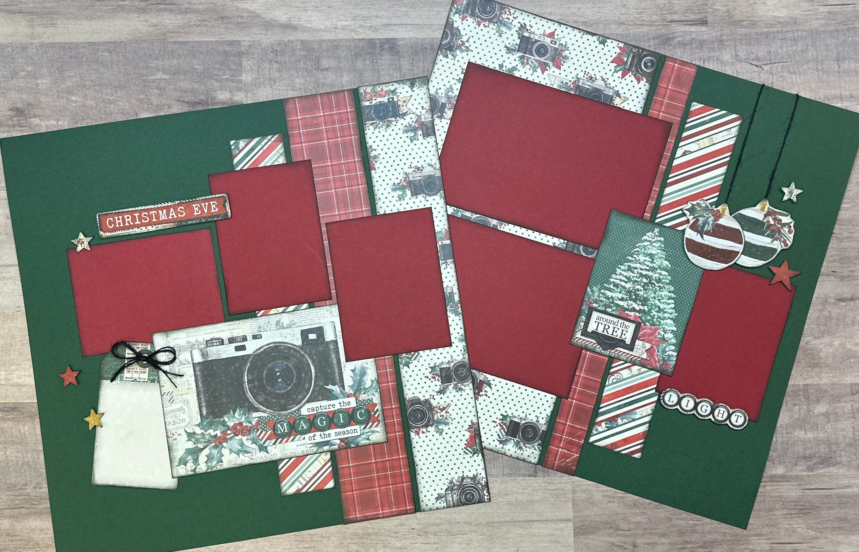 Document your Christmas Traditions with this scrapbooking layout idea and  free cut file by Heather Leopard