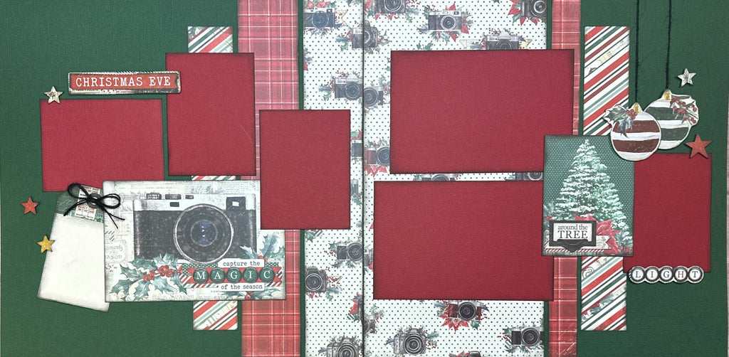 Capture The Magic Of The Season, Christmas Themed 2 Page Scrapbooking –  Crop-A-Latte