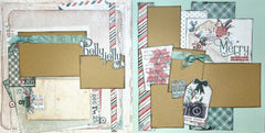 December 25th - Happy Christmas, Christmas Themed 2 Page Scrapbooking –  Crop-A-Latte