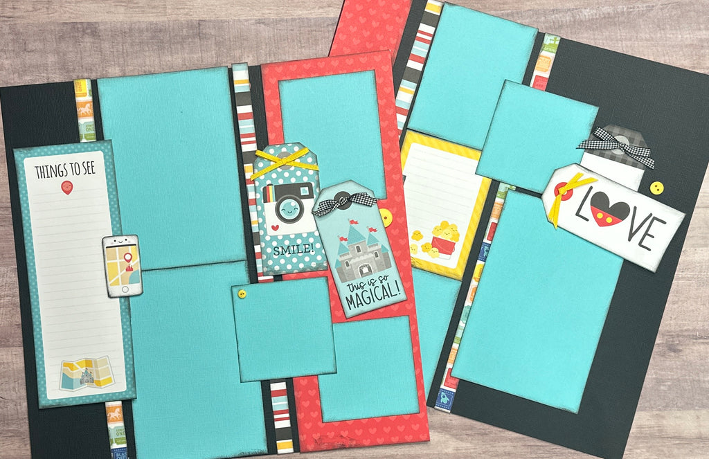 This Is Magical, Disney Inspired 2 page Scrapbooking layout Kit, DIY Disney craft