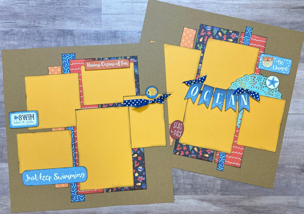 Scrapbook Kits with Instructions to Catch Up on Scrapbooking