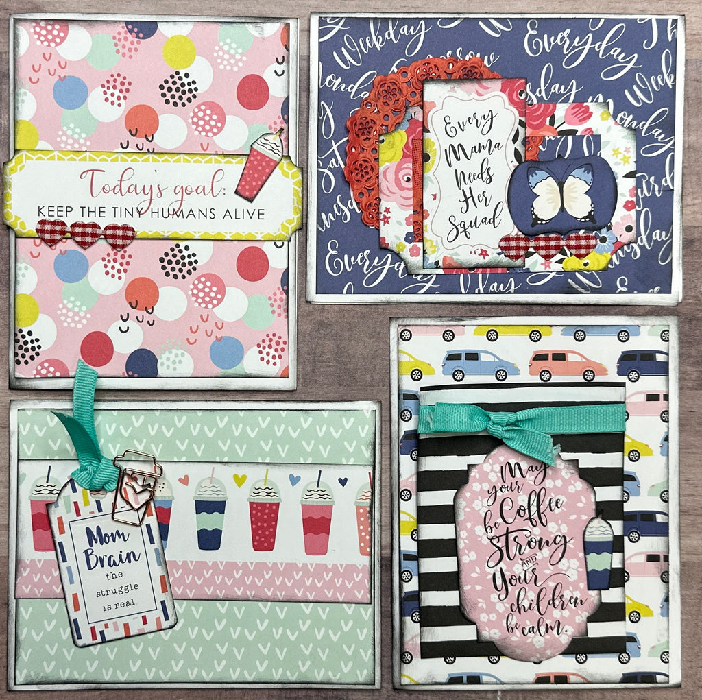 Every Mama Needs Her Squad,  General themed 4 pack DIY Card Making Kit