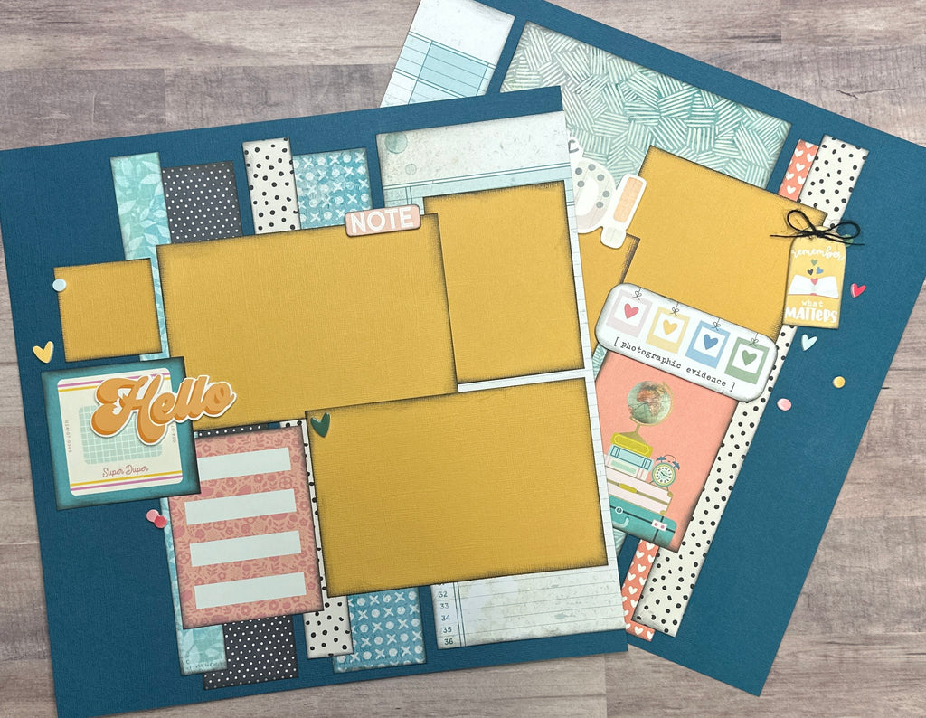 Life Is Good- Photographic Evidence,  General DIY 2 Page Scrapbooking Layout Kit, Vicki Boutin