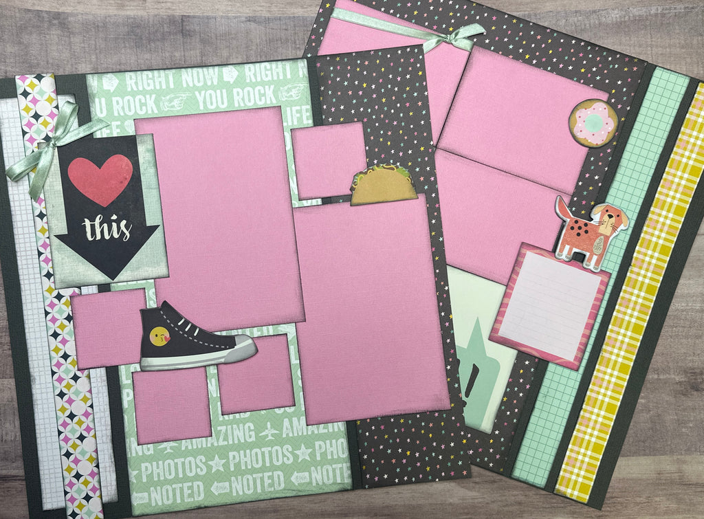 Love This - LOL! General DIY 2 Page Scrapbooking Layout Kit, Simple Stories