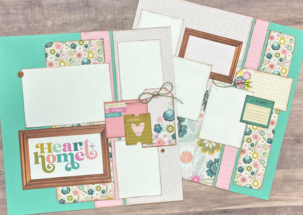 Heart And Home, General Family Themed Scrapbooking Kit, DIY Scrapbiooking Kit, Simple Stories Flea Market