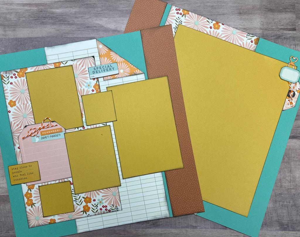 Love This So Much, General / Family Themed 2 Page Scrapbooking Layout Kit, Simple Stories For The Record
