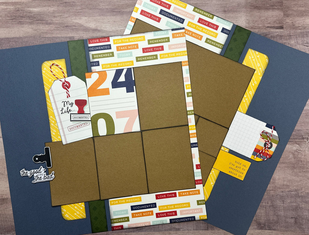 The Good And The Bad - My Life Documented, General / Family Themed 2 Page Scrapbooking Layout Kit, Simple Stories For The Record