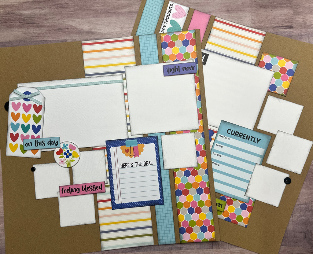 This Is Where The Fun Stuff Happens,  General / Family Themed 2 Page Scrapbooking Layout Kit, Bella Blvd Documented