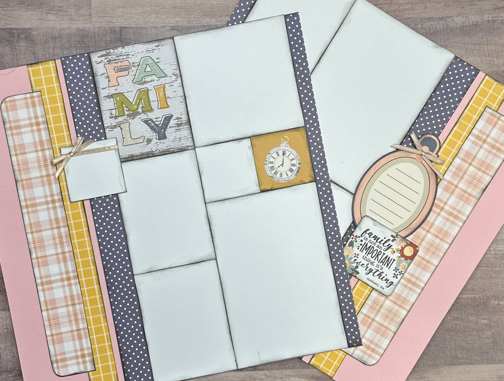 Family Is Not An Important Thing - It's Everything, General / Family Themed 2 Page Scrapbooking Layout Kit, general diy scrapbook kit, Echo Park At Home