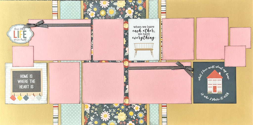 Love This Life We've Built, General / Family Themed 2 Page Scrapbooking Layout Kit, general diy scrapbook kit