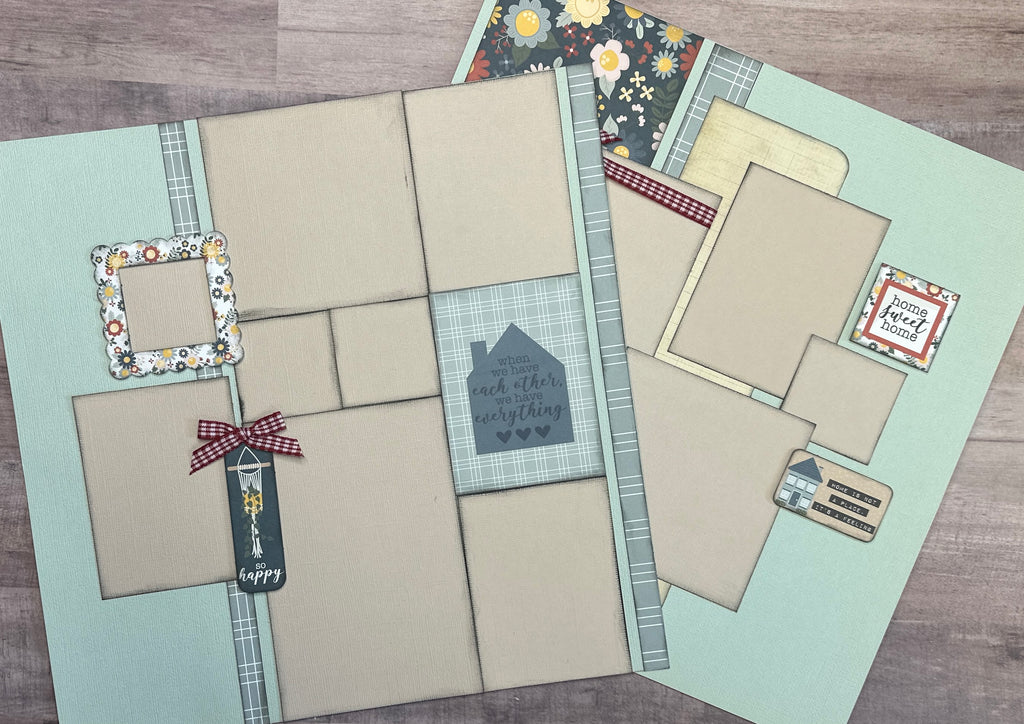 When We Have Each Other -  We Have Everything, General / Family Themed 2 Page Scrapbooking Layout Kit, general diy scrapbook kit