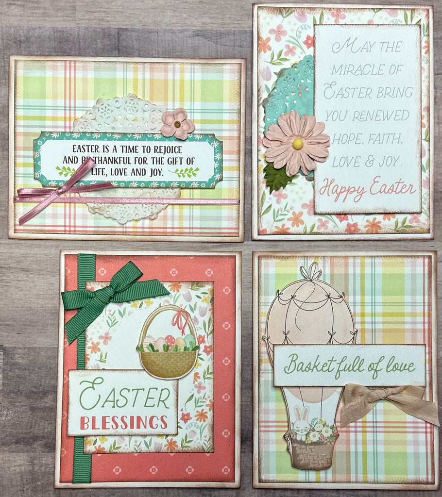 Easter Is A Time To Rejoice, Easter Themed Card Kit- 4 pack DIY card kit, DIY card craft, DIY card Easter