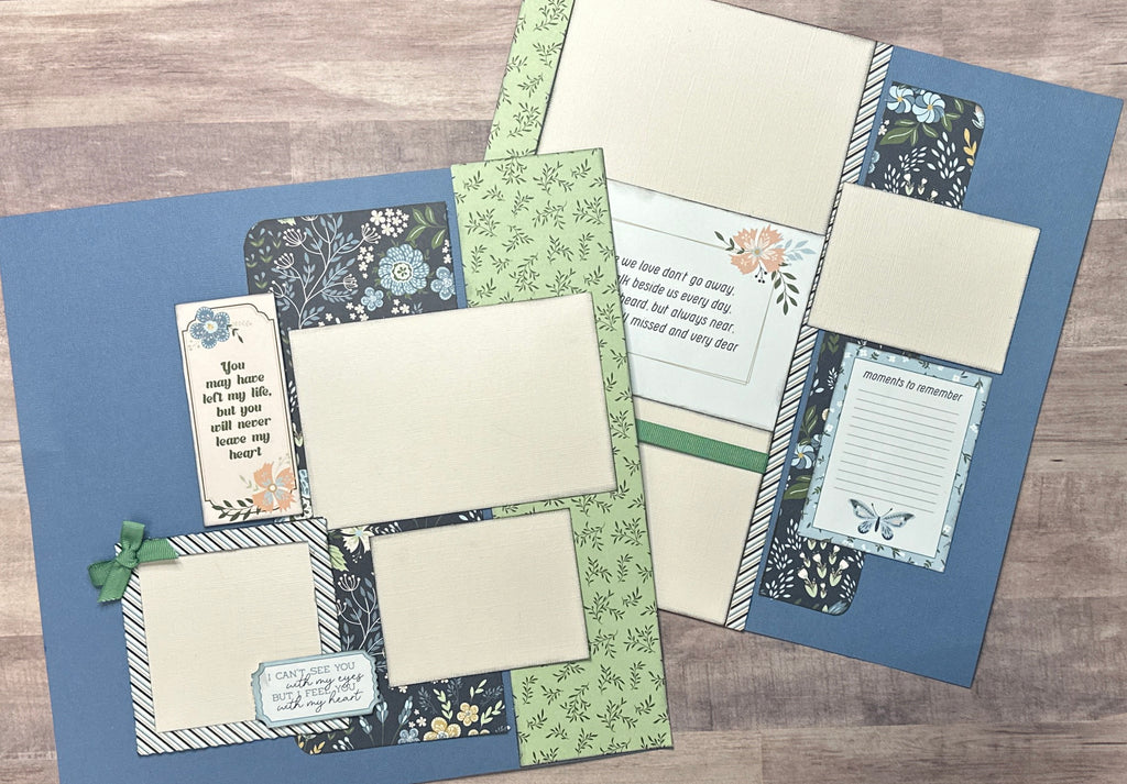 You May Have Left My Life... Family/Memorial Themed Scrapbooking Kit, DIY Scrapbooking Kit,PhotoPlay In Loving Memory