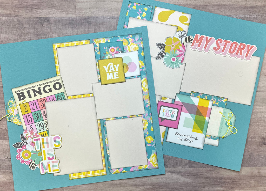 Yay Me - My Story, General Family Themed Scrapbooking Kit, DIY Scrapbooking Kit, Simple Stories True Colors
