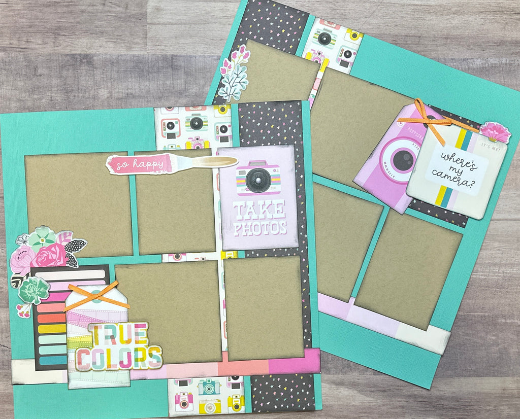 True Colors - Smile, General Family Themed Scrapbooking Kit, DIY Scrapbooking Kit, Simple Stories True Colors