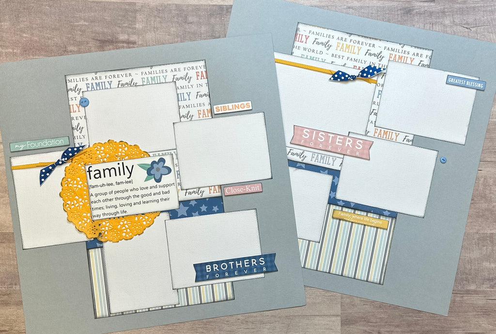 Family - Greatest Blessing, General Family Themed Scrapbooking Kit, DIY Scrapbooking Kit