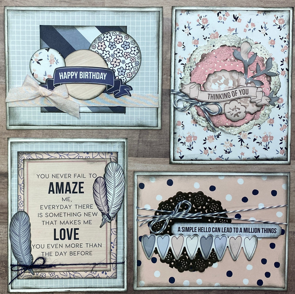 A Simple Hello Can Lead To A Million Things,  General Themed 4 pack DIY Card Making Kit
