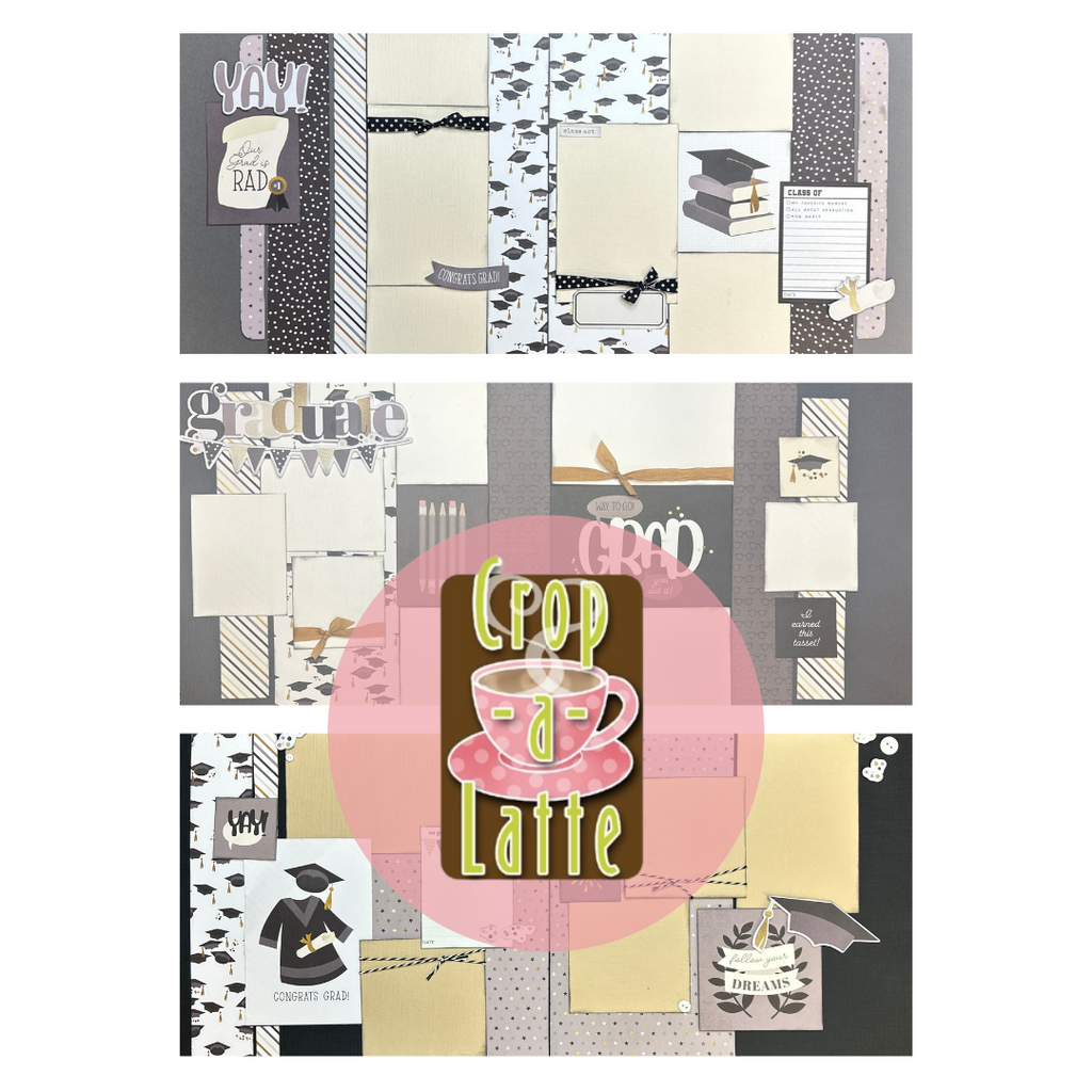 Graduation Themed Value Bundle, 3 pack DIY Scrapbooking Kit bundle, graduation / school themed scrapbooking