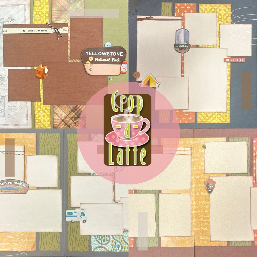 Yellowstone Themed Value Bundle, 4 pack DIY Scrapbooking Kit bundle, travel Yellowstone