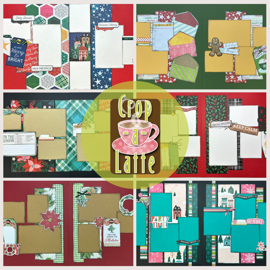 Vicki Boutin Christmas, 6 pack DIY Scrapbooking Kit bundle, Christmas themed scrapbooking