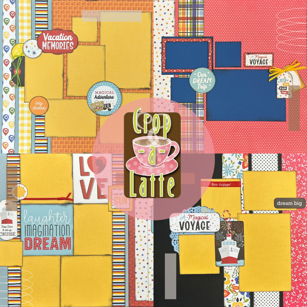 Disney Cruise Themed Value Bundle, 4 pack DIY Scrapbooking Kit bundle, Disney themed scrapbooking