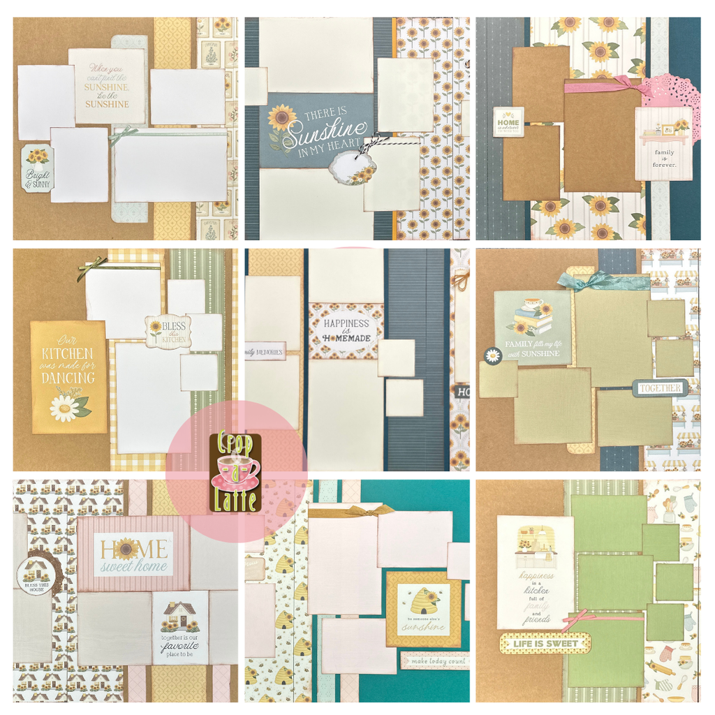 Home Sweet Home, Family/Kitchen/General Themed Scrapbook bundle, 9 Pack, Carta Bella Home Sweet Home