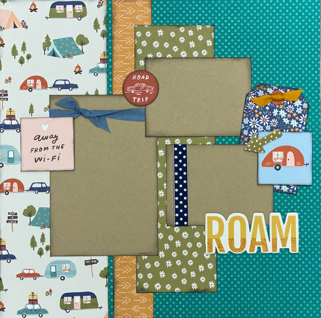 Currently Making Memories, Travel themed 2 page Scrapbooking Layout Ki –  Crop-A-Latte