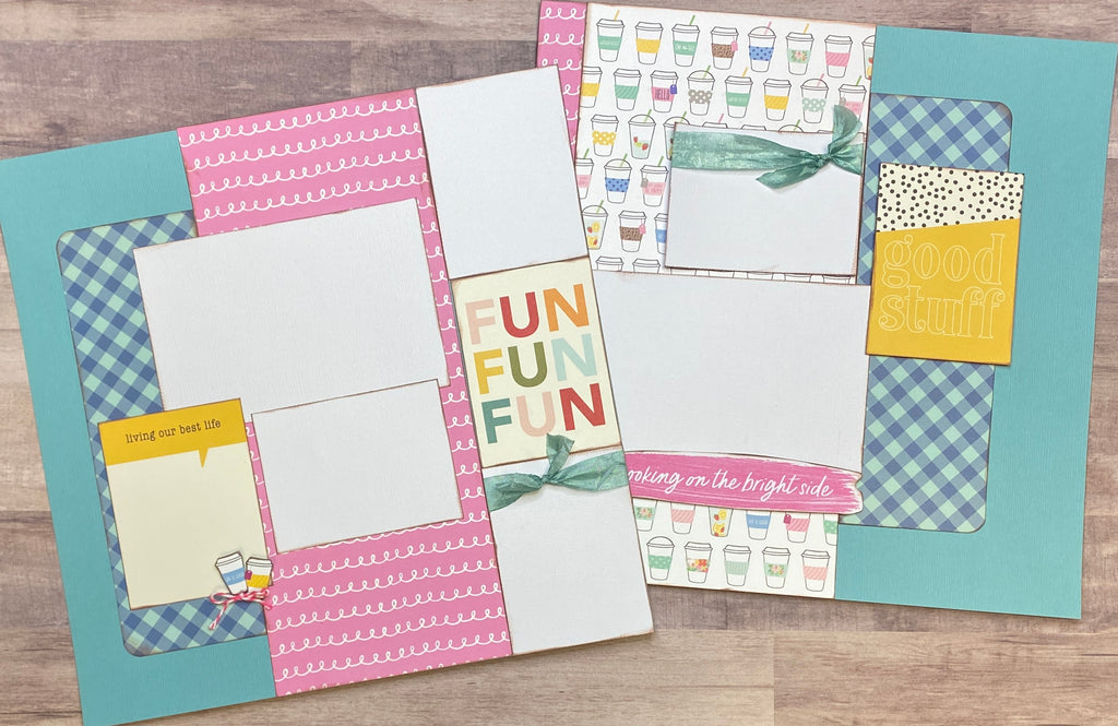 Good Stuff, Living Our Best Life, Scrapbooking General DIY 2 Page Scrapbooking Layout Kit