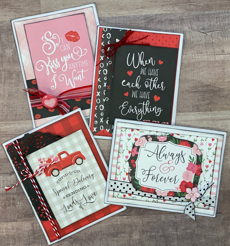 When We Have Each Other..., Valentine Themed DIY Card Kit- 4 pack DIY Valentine Card Making Kit Diy love craft, Love themed DIY Craft