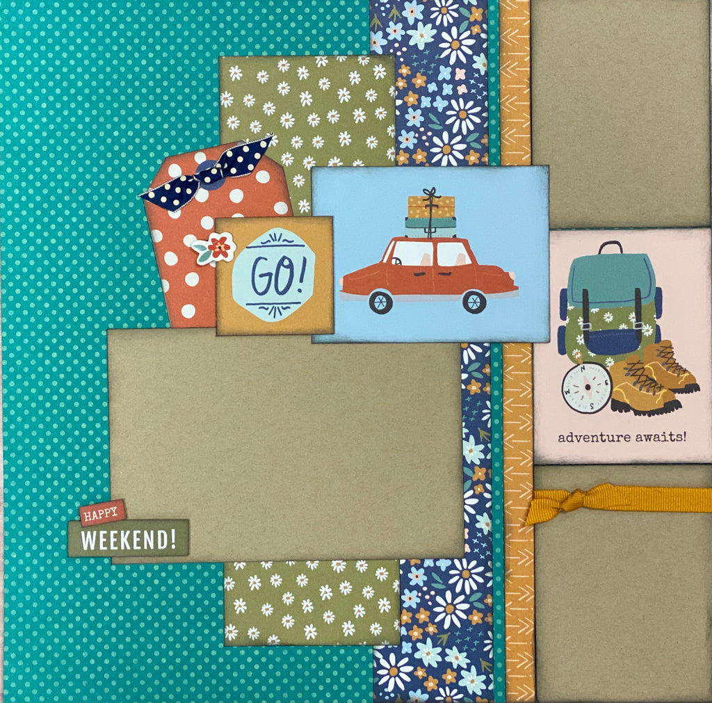 Currently Making Memories, Travel themed 2 page Scrapbooking Layout Ki –  Crop-A-Latte