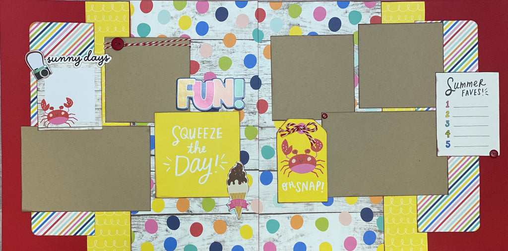 Game Day Vibes, College Themed DIY Scrapbooking Kit, 2 page Scrapbooki –  Crop-A-Latte