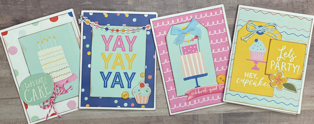 Wishing You A Magical Day - Birthday Card Making Set, 4 pack DIY Card –  Crop-A-Latte